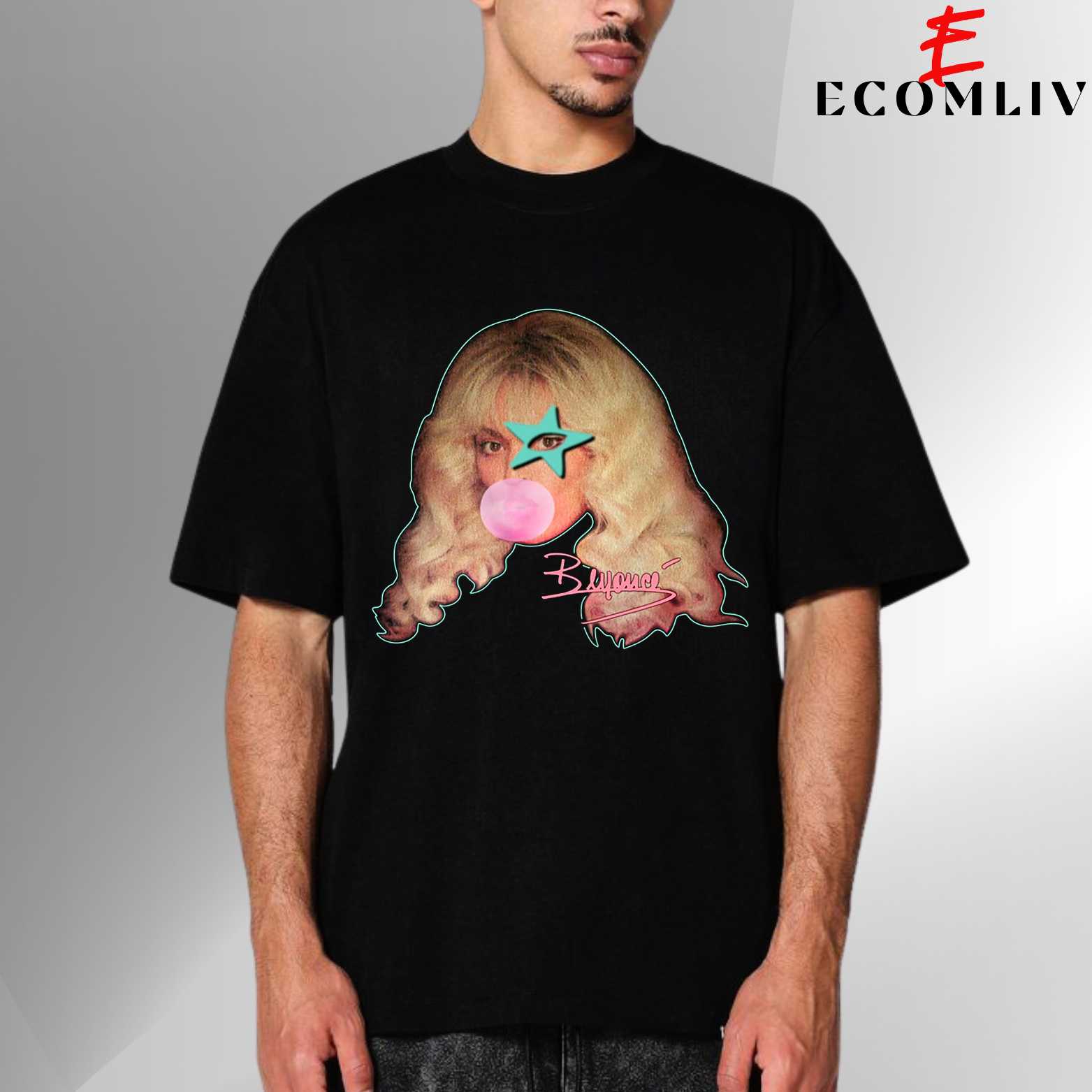 Beyoncé Face T Shirt, Unisex Tee, Pop Culture Streetwear